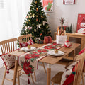 Luxury Jacquard Christmas Table Runner by Axyaa - Festive Home Decor & Bed Flag