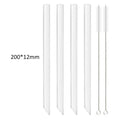 Axyaa Glass Straws: Straight Boba Bubble Tea Milk Smoothies Bar Accessories