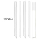 Axyaa Glass Straws: Straight Boba Bubble Tea Milk Smoothies Bar Accessories