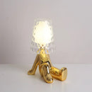 Axyaa Creative Gold People Table Lamp for Nordic Home Decor