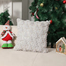 Axyaa Christmas Decor Throw Pillow Covers - Soft & Fluffy Xmas Series Cushion Pillowcase