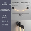 Axyaa Soft LED Wall Lamp: Nordic Style Luminescent Neon Tube for Bedroom