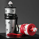 Axyaa Insulated Straw Tumbler Cold Water Cup -  Cute & Portable Large Capacity Iced Coffee Bottle