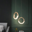 Axyaa LED Moon Acrylic Pendant Light with High Translucent Shade