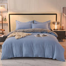 Axyaa 2024 Luxury Cotton Thickened Solid Color Four-Piece Set