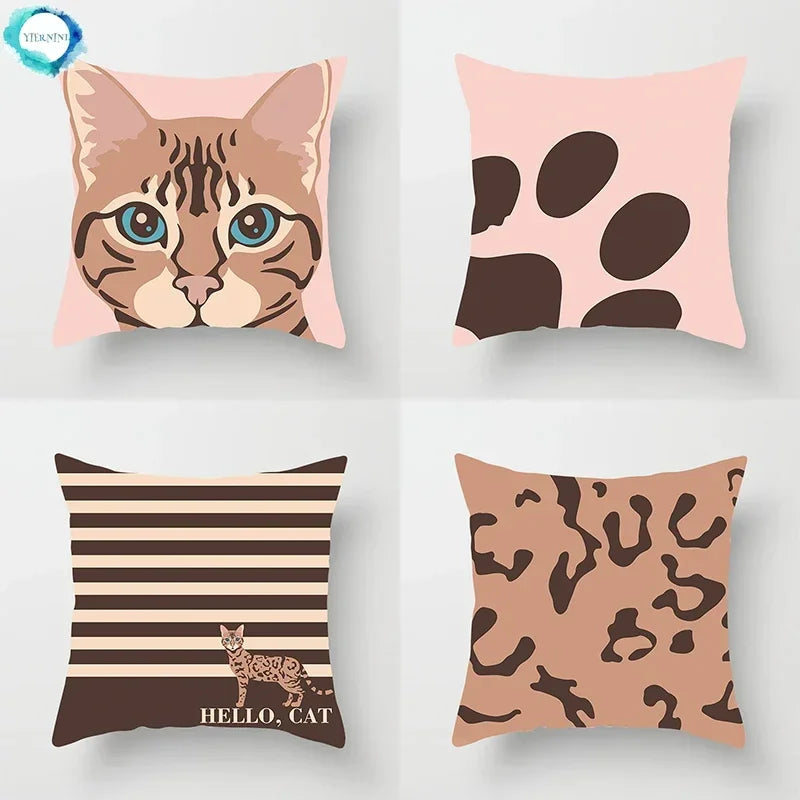 Axyaa Cat Pillowcase for Home Decor and Comfort