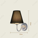 Axyaa LED Retro Fabric Wall Lamp for Bedroom and Living Room Décor