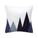 Axyaa Geometry Polyester Cushion Cover 45x45, Decorative Sofa Pillowcase Blue Yellow Black Home Décor