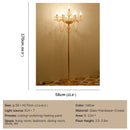 Axyaa Elegant Red Crystal Floor Lamp for Luxurious Living Spaces