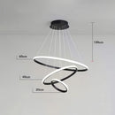 Axyaa Three-ring Three-color Ceiling Chandelier