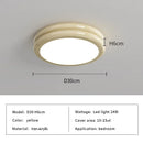 Axyaa Modern Minimalist Round LED Ceiling Lights in Black