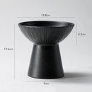 Axyaa Stone Pattern High Footed Ceramic Bowl for Molecular Cuisine and Desserts