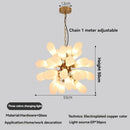 Axyaa Glass Teardrop Chandelier Modern Artistic Designer Pendant Light