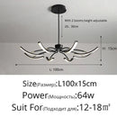 Axyaa LED Chandeliers for Modern Living Room, Bedroom, Study, and Kitchen Lighting