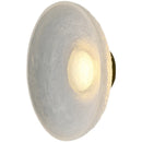 Axya Wabi-Sabi Wind Designer Round Wall Lamp: Transparent Bedroom Atmosphere Light