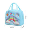Axyaa Kids' 3D Cartoon Lunch Box Bag - Fresh Food Storage with Aluminum Foil