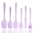 Axyaa Silicone Spatula Set - Non Stick Heat Resistant Turner for Cooking and Baking