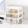 Axyaa Desktop Drawer Organizer Office A4 File Cosmetics Storage Cabinet Rack