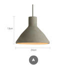Axyaa Vintage Cement Chandeliers: Stylish LED Pendant Lights for Dining Room & Restaurant