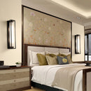 Axyaa Minimalist Iron Glass Wall Lamp for Bedroom Living Room Decor