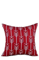 Axyaa Wine Red Square Throw Pillow Cover 45x45 - Autumn Decor Pillowcase