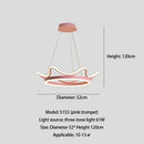 Axyaa Crown Chandelier: Modern Nordic Style Hanging Light for Bedroom and Living Room