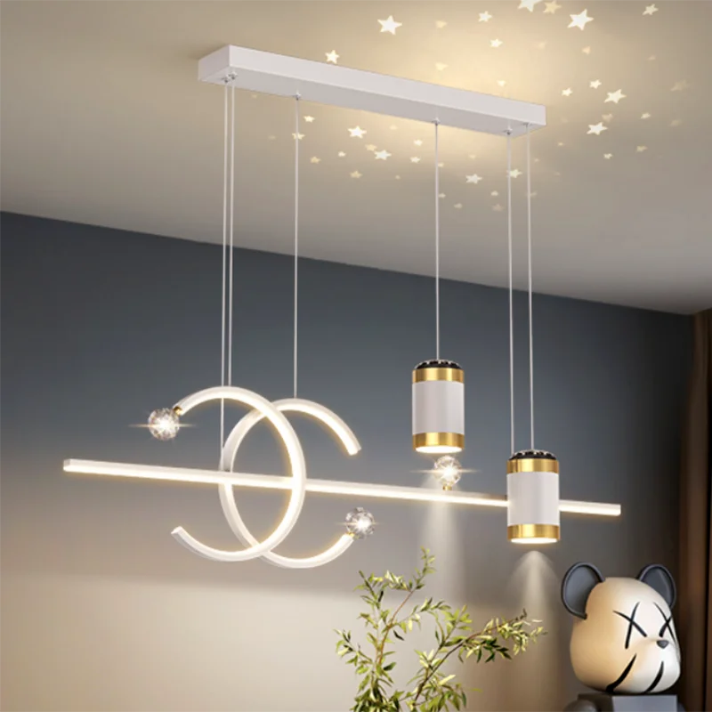 LED Pendant Chandelier by Axyaa: Modern Dining Room Hanging Light
