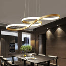 Axyaa LED Ceiling Chandelier with Remote Control Dimmable Musical Note Design