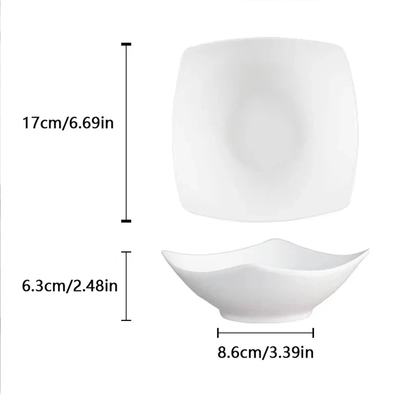 Axyaa Nordic Special-Shaped Four-Legged Salad Bowl Set for Kitchen & Restaurant