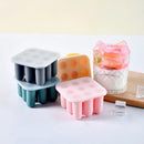 Axyaa Small Ice Pillar Mold Silicone with Cover for Easy DIY Ice Blocks.