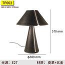 Axyaa Modern Leather Table Lamp: Minimalist Nordic Design for Study Bedroom