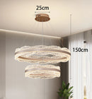 Axyaa Modern Crystal Chandelier LED Ceiling Lamp for Living Room Indoor Lighting