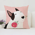 Bull Terrier Art Anime Pillow Cover 40x40 Axyaa Home Decor Throw Pillow