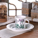 Axyaa Flowering Series Coffee Mug and Saucer Set for Retro Afternoon Tea