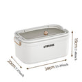 Axyaa 3-Tier Transparent First Aid Organizer Box with Lockable Pill Case