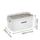 Axyaa 3-Tier Transparent First Aid Organizer Box with Lockable Pill Case