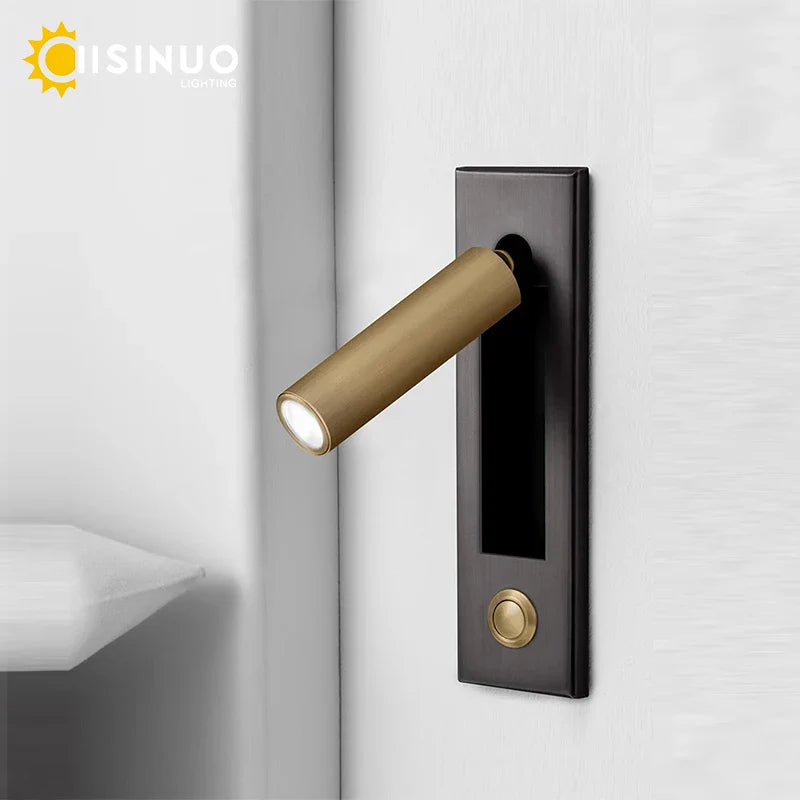 Axyaa Rotating LED Wall Lamp for Bedroom and Hallway Lighting