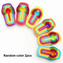 Axyaa Rainbow Plastic Measuring Spoon Set - Baking & Kitchen Tools