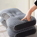 Axyaa Black Grey Sleeping Pillow for Face & Neck Health Care, 45x70cm
