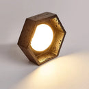 Axyaa Black Stone LED Ceiling Lamp - Japanese Wabi Sabi Decor for Living Room