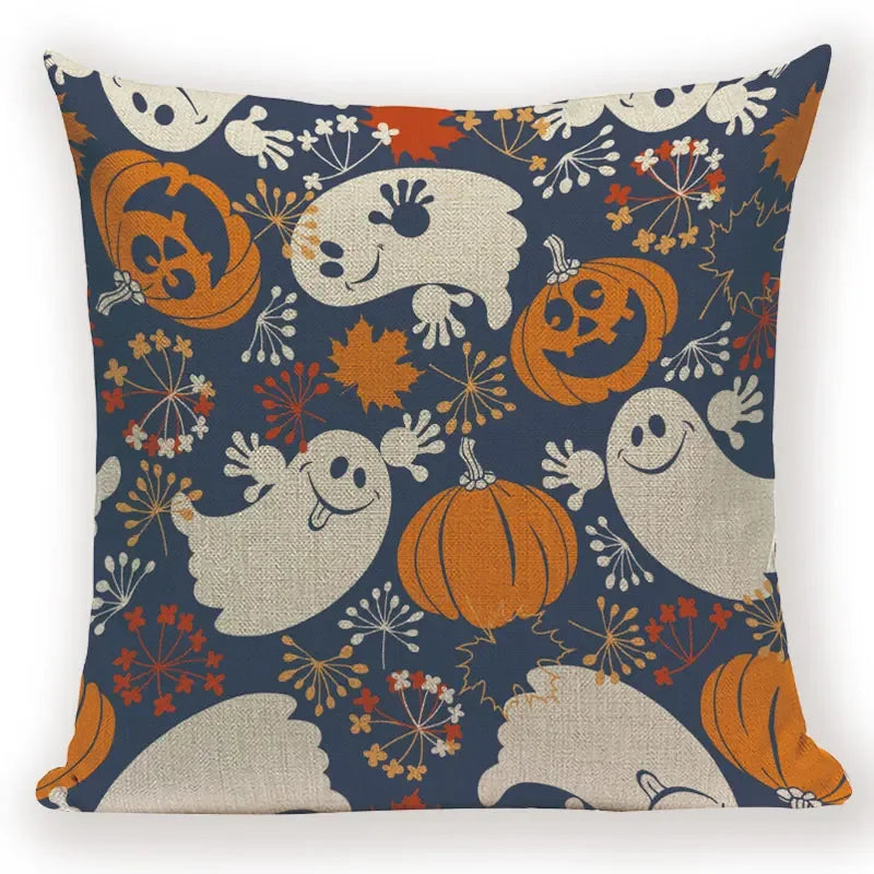 Halloween Demon Cushion Cover for Festive Home Decor by Axyaa