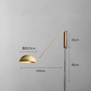 Axyaa Long Arm Wall Light Gold Black Metal for Bedroom Study Parlor