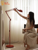 Axyaa Medieval Three-fold Robotic Arm Floor Lamp LED E27 Industrial Standing Lamp