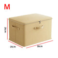 Storage Box with Lid by Axyaa: Foldable Organizer Bag for Closet Quilts & Clothes