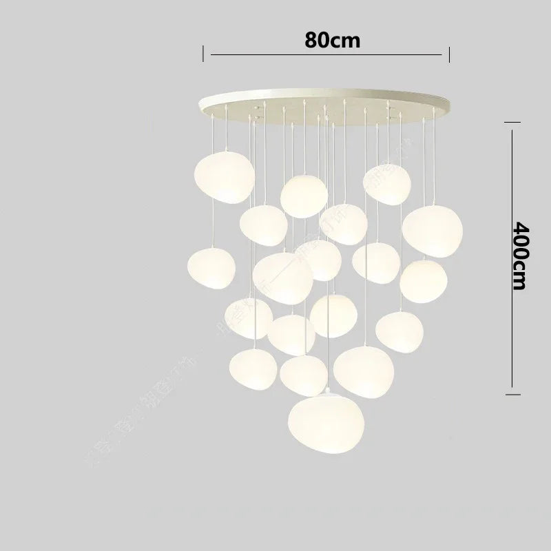 Axyaa Nordic Stair Chandelier Living Room Dining Pendant Ceiling Light