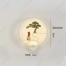 Axyaa LED Chinese Branch Flower Bird Wall Lamp for Home Decoration
