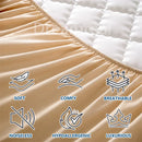 Axyaa Waterproof Mattress Cover with 3D Air Fabric & Soybean Fiber Filling