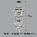 Axyaa Crystal Stair Chandelier Light - Ceiling Lamp LED Chandeliers for Living Room