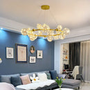 Axyaa LED Glass Ball Chandelier with Remote Control Home Decoration Indoor Lighting