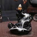 Axyaa Ceramic Incense Tower Burner | Reverse Flow Backflow Incense Ornament